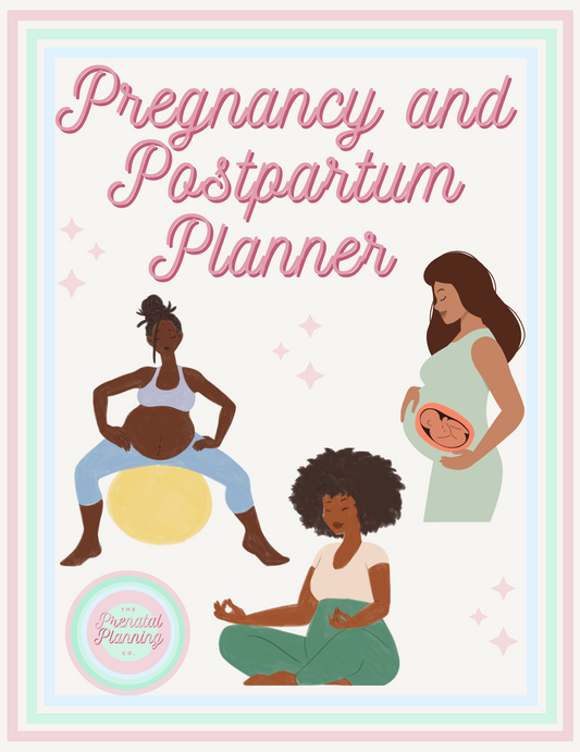 Prenatal Planner with Mom-To-Be Artwork (Digital Download)